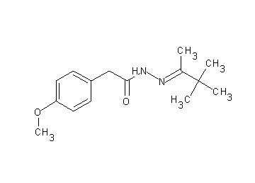 2-(4-methoxyphenyl)-N'-(1,2,2-trimethylpropylidene)acetohydrazide