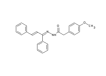 N'-(1,3-diphenyl-2-propen-1-ylidene)-2-(4-methoxyphenyl)acetohydrazide