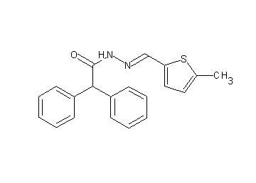 N'-[(5-methyl-2-thienyl)methylene]-2,2-diphenylacetohydrazide