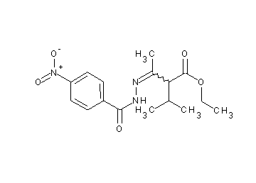 ethyl 2-isopropyl-3-[(4-nitrobenzoyl)hydrazono]butanoate
