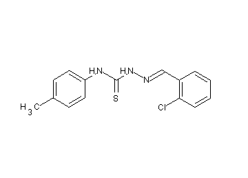 2-chlorobenzaldehyde N-(4-methylphenyl)thiosemicarbazone