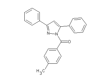 1-(4-methylbenzoyl)-3,5-diphenyl-1H-pyrazole