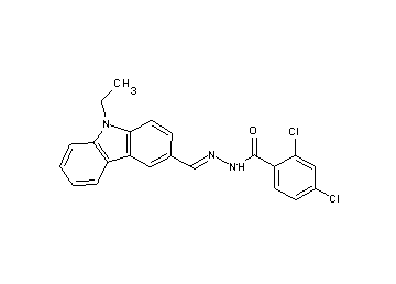 2,4-dichloro-N'-[(9-ethyl-9H-carbazol-3-yl)methylene]benzohydrazide