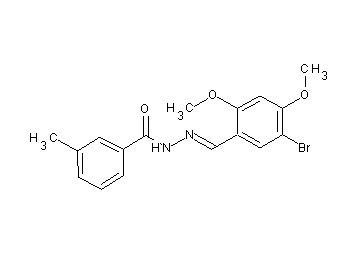 N'-(5-bromo-2,4-dimethoxybenzylidene)-3-methylbenzohydrazide