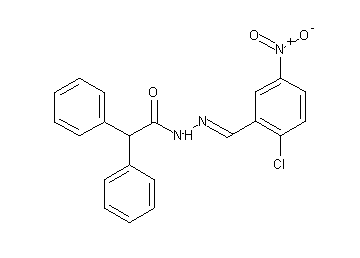 N'-(2-chloro-5-nitrobenzylidene)-2,2-diphenylacetohydrazide - Click Image to Close