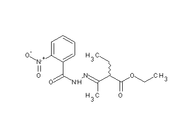 ethyl 2-ethyl-3-[(2-nitrobenzoyl)hydrazono]butanoate