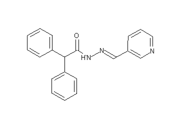 2,2-diphenyl-N'-(3-pyridinylmethylene)acetohydrazide