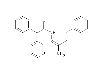 N'-(1-methyl-3-phenyl-2-propen-1-ylidene)-2,2-diphenylacetohydrazide