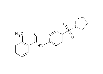 2-methyl-N-[4-(1-pyrrolidinylsulfonyl)phenyl]benzamide
