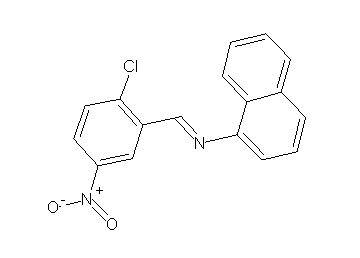 N-(2-chloro-5-nitrobenzylidene)-1-naphthalenamine