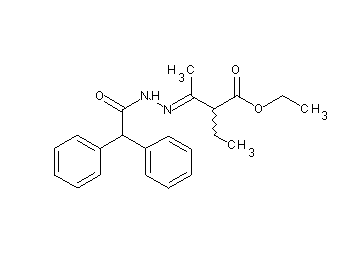 ethyl 3-[(diphenylacetyl)hydrazono]-2-ethylbutanoate