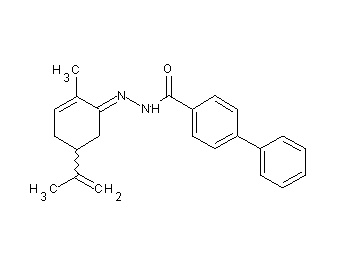 N'-(5-isopropenyl-2-methyl-2-cyclohexen-1-ylidene)-4-biphenylcarbohydrazide