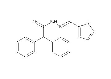 2,2-diphenyl-N'-(2-thienylmethylene)acetohydrazide