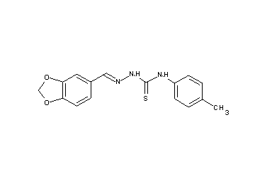 1,3-benzodioxole-5-carbaldehyde N-(4-methylphenyl)thiosemicarbazone