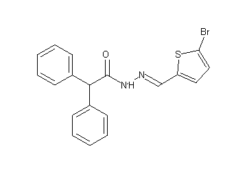 N'-[(5-bromo-2-thienyl)methylene]-2,2-diphenylacetohydrazide