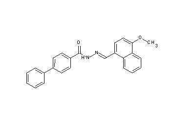 N'-[(4-methoxy-1-naphthyl)methylene]-4-biphenylcarbohydrazide