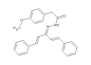 2-(4-methoxyphenyl)-N'-[3-phenyl-1-(2-phenylvinyl)-2-propen-1-ylidene]acetohydrazide