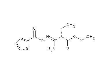 ethyl 2-ethyl-3-[(2-thienylcarbonyl)hydrazono]butanoate