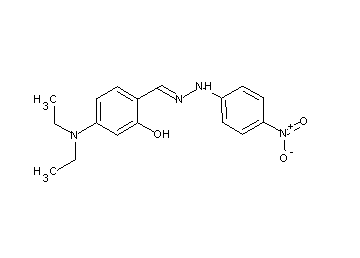 5-(diethylamino)-2-[2-(4-nitrophenyl)carbonohydrazonoyl]phenol