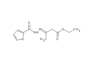 ethyl 3-[(2-thienylcarbonyl)hydrazono]butanoate