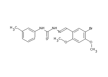 5-bromo-2,4-dimethoxybenzaldehyde N-(3-methylphenyl)thiosemicarbazone