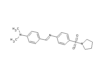 N-[4-(dimethylamino)benzylidene]-4-(1-pyrrolidinylsulfonyl)aniline