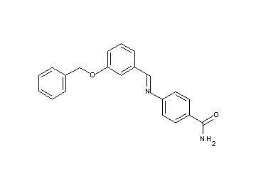4-{[3-(benzyloxy)benzylidene]amino}benzamide