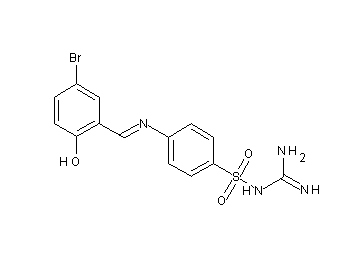 N-[amino(imino)methyl]-4-[(5-bromo-2-hydroxybenzylidene)amino]benzenesulfonamide
