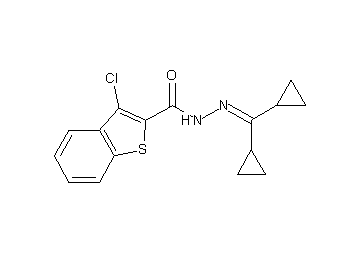 3-chloro-N'-(dicyclopropylmethylene)-1-benzothiophene-2-carbohydrazide