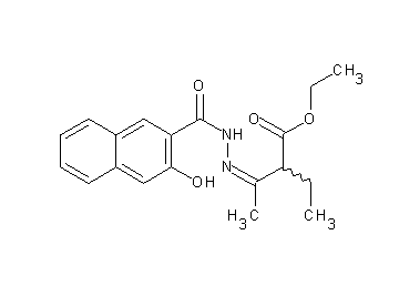 ethyl 2-ethyl-3-[(3-hydroxy-2-naphthoyl)hydrazono]butanoate
