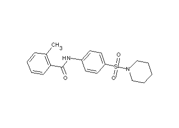 2-methyl-N-[4-(1-piperidinylsulfonyl)phenyl]benzamide