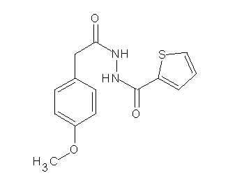 N'-[2-(4-methoxyphenyl)acetyl]-2-thiophenecarbohydrazide