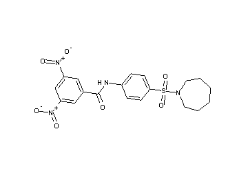 N-[4-(1-azepanylsulfonyl)phenyl]-3,5-dinitrobenzamide