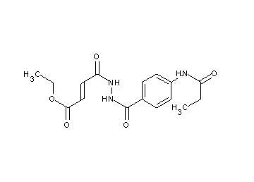ethyl 4-oxo-4-{2-[4-(propionylamino)benzoyl]hydrazino}-2-butenoate