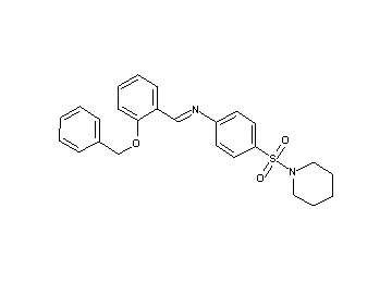 N-[2-(benzyloxy)benzylidene]-4-(1-piperidinylsulfonyl)aniline - Click Image to Close