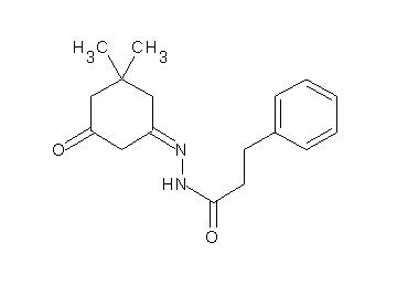 N'-(3,3-dimethyl-5-oxocyclohexylidene)-3-phenylpropanohydrazide