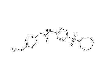 N-[4-(1-azepanylsulfonyl)phenyl]-2-(4-methoxyphenyl)acetamide