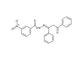 3-nitro-N'-(3-oxo-1,3-diphenylpropylidene)benzohydrazide
