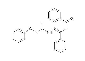 N'-(3-oxo-1,3-diphenylpropylidene)-2-phenoxyacetohydrazide