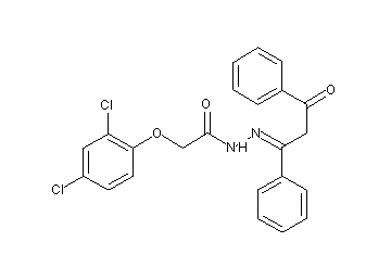 2-(2,4-dichlorophenoxy)-N'-(3-oxo-1,3-diphenylpropylidene)acetohydrazide