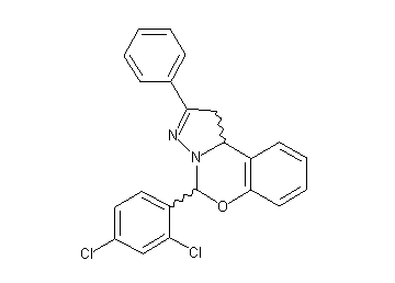5-(2,4-dichlorophenyl)-2-phenyl-1,10b-dihydropyrazolo[1,5-c][1,3]benzoxazine