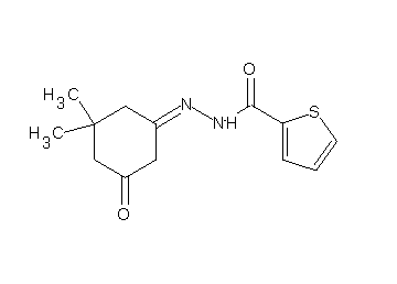N'-(3,3-dimethyl-5-oxocyclohexylidene)-2-thiophenecarbohydrazide