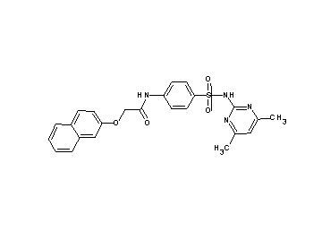 N-(4-{[(4,6-dimethyl-2-pyrimidinyl)amino]sulfonyl}phenyl)-2-(2-naphthyloxy)acetamide