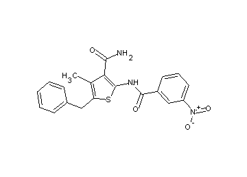 5-benzyl-4-methyl-2-[(3-nitrobenzoyl)amino]-3-thiophenecarboxamide