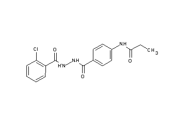 N-(4-{[2-(2-chlorobenzoyl)hydrazino]carbonyl}phenyl)propanamide - Click Image to Close