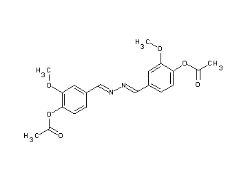 1,2-hydrazinediylidenebis(methylylidene-2-methoxy-4,1-phenylene) diacetate