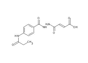 4-oxo-4-{2-[4-(propionylamino)benzoyl]hydrazino}-2-butenoic acid