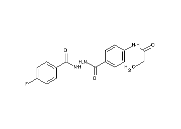N-(4-{[2-(4-fluorobenzoyl)hydrazino]carbonyl}phenyl)propanamide