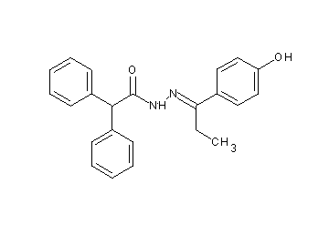 N'-[1-(4-hydroxyphenyl)propylidene]-2,2-diphenylacetohydrazide - Click Image to Close