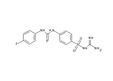 N-[amino(imino)methyl]-4-({[(4-fluorophenyl)amino]carbonothioyl}amino)benzenesulfonamide